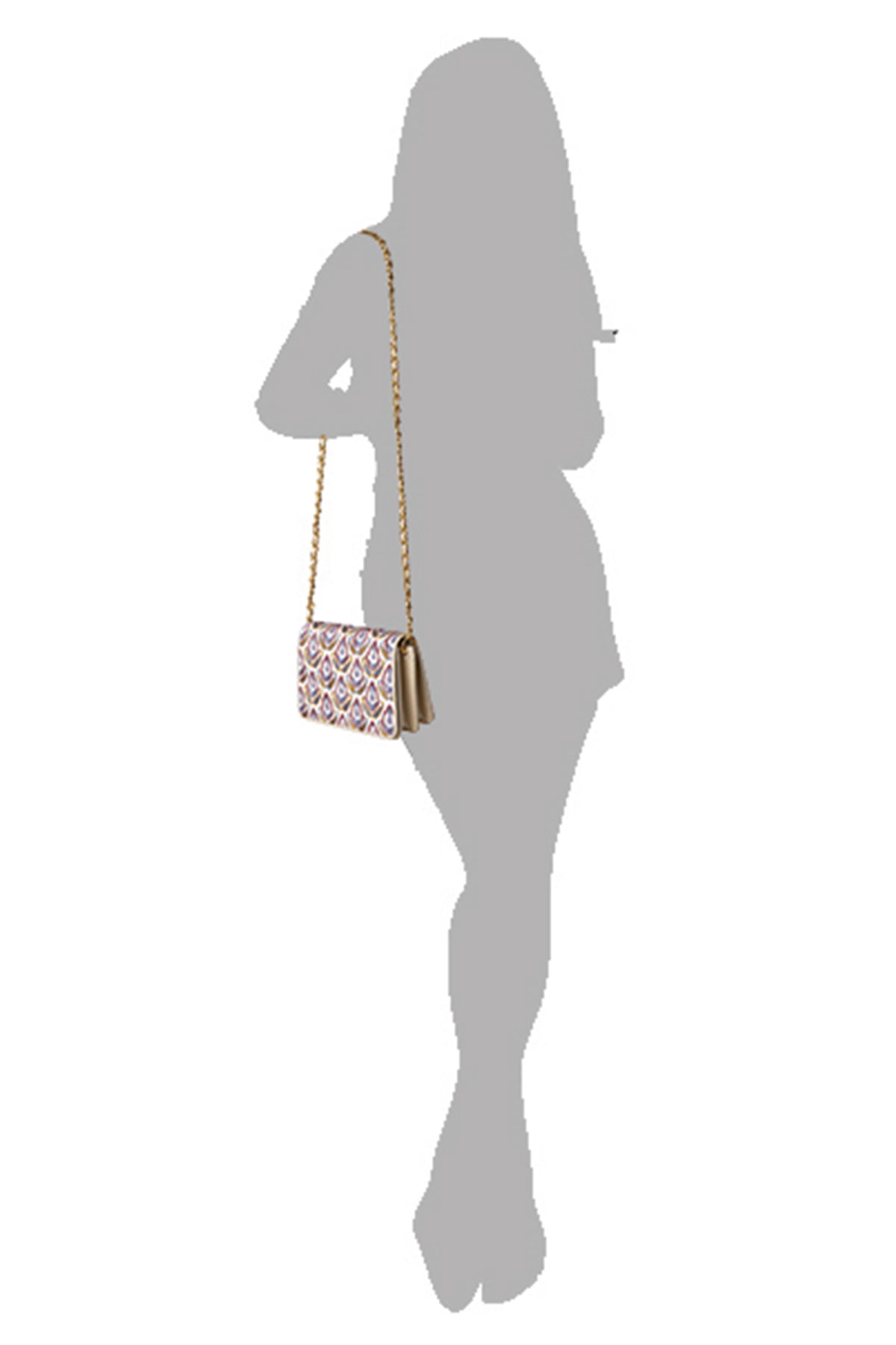 Marigold-Paisley Leather Shoulder Bag