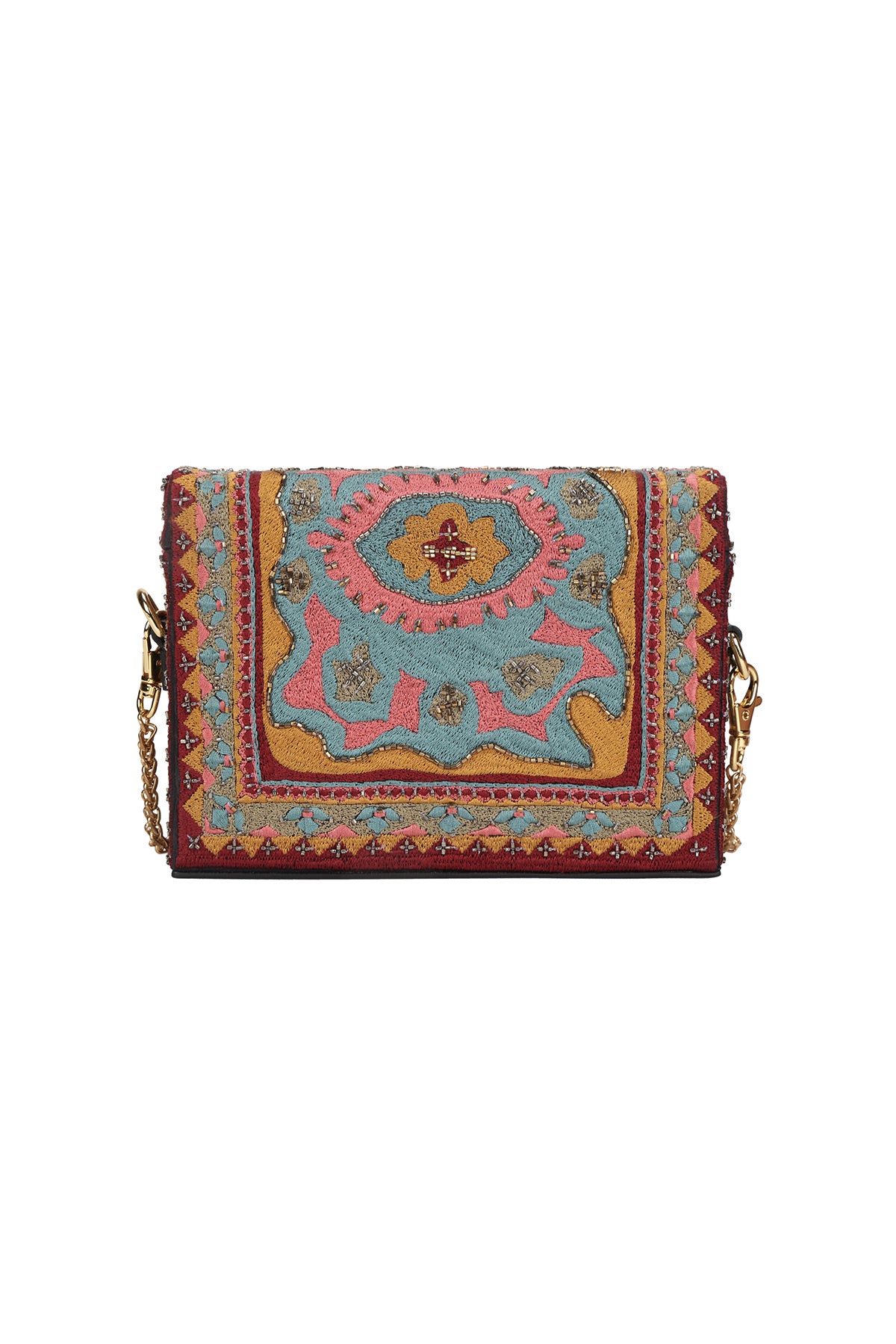 Balsam Embroidered Box Bag