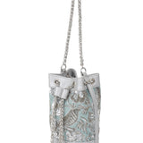 Sage Leather Mini Bucket Bag