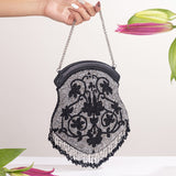Orchid Embellished Potli Bag