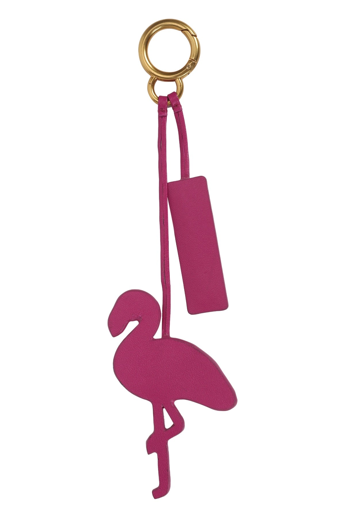 Flamingo Leather Charm - Pink
