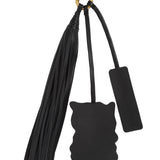 Owl Leather Charm - Black