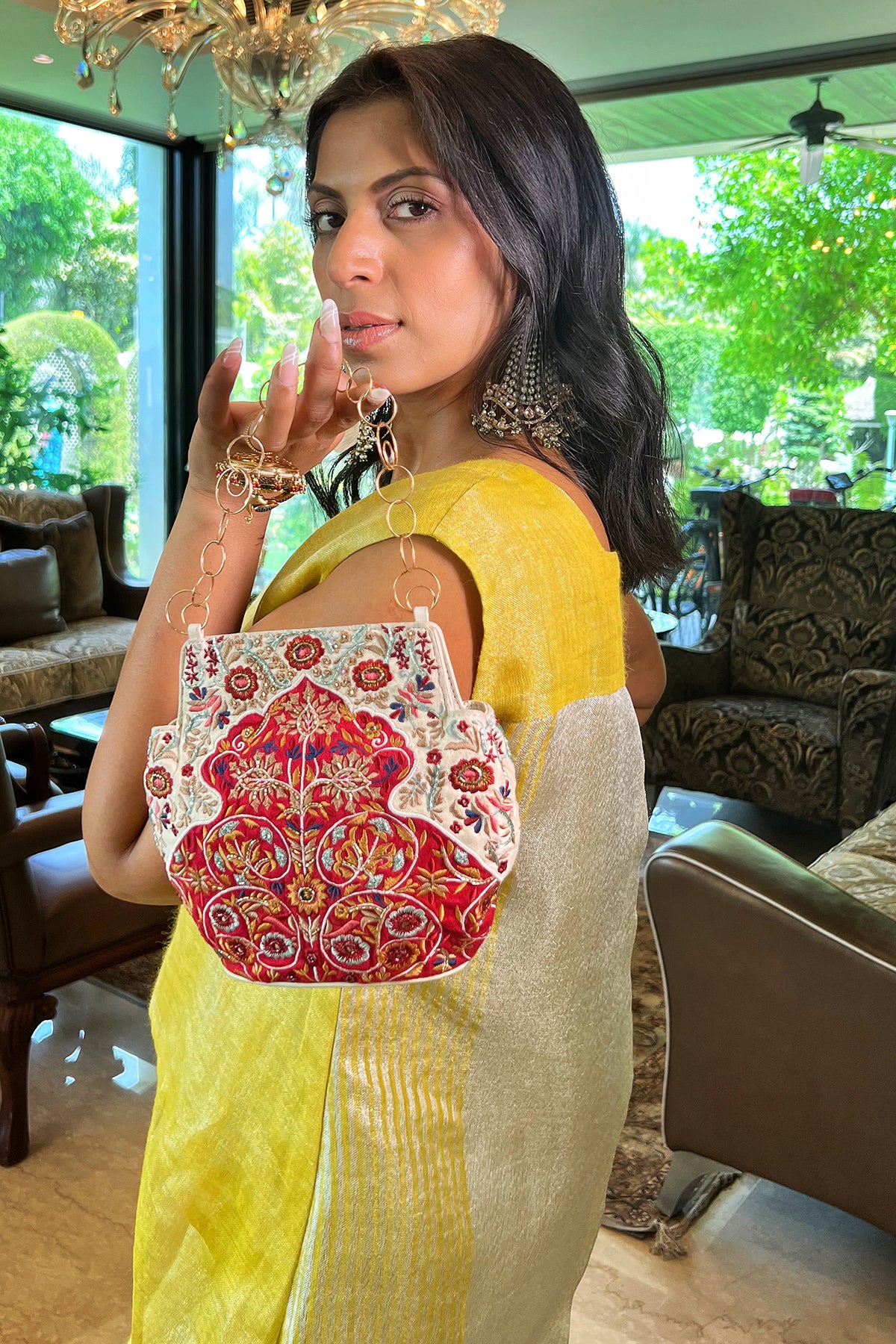 Priyanka Kanodia with the Sweet Pea Bag
