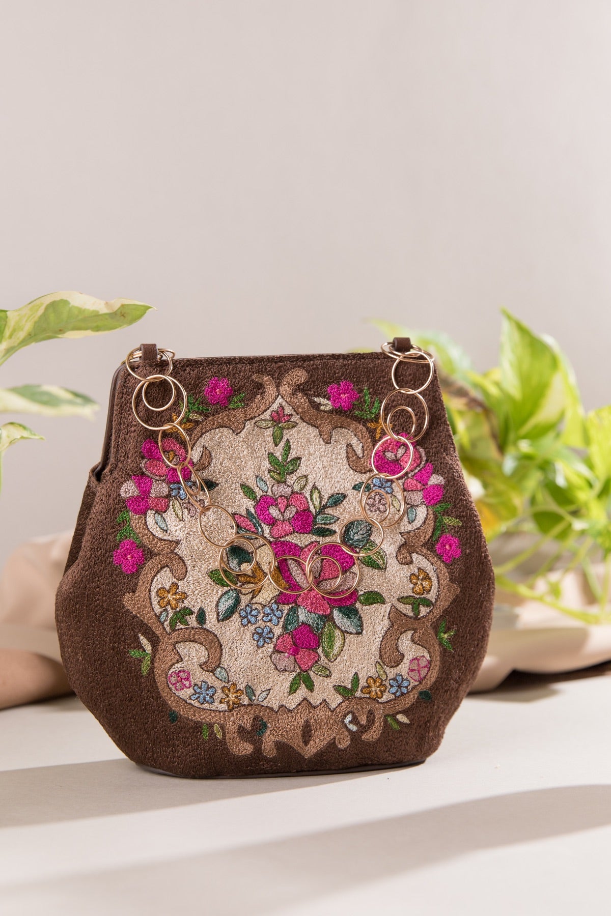Rajnigandha Embroidered Potli Bag