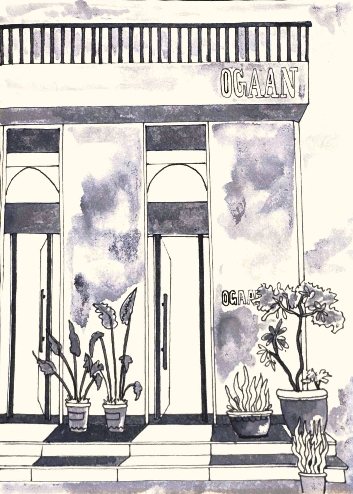 Illustrated Ogaan storefront